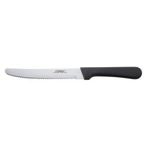 Cuchillo para carne de acero con puño negro │Winco