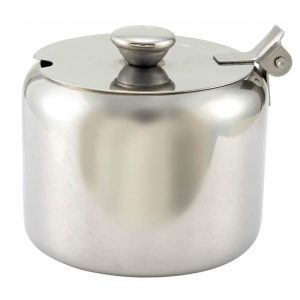 Azucarera con tapa dentada de acero Winco