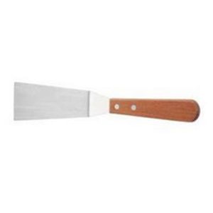 Espátula de cocina con mango de madera para plancha con hoja cónica 4-1/4pulg Winco