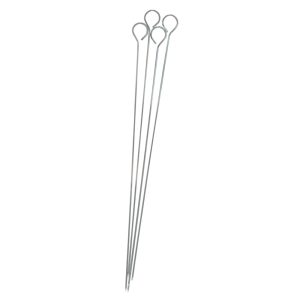 Pinchos para parrilla cromados de 4 piezas | MR-BAR-B-Q