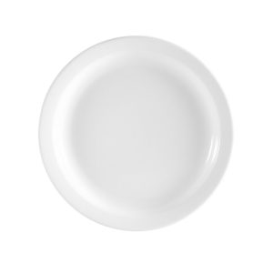 Plato porcelana blanco narrow│CAC