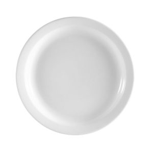 Plato redondo de porcelana narrow │CAC