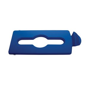 Tapa para contenedor reciclaje azul |Rubbermaid