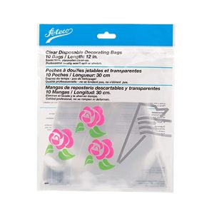 Manga para decoración desechable plástica transparente de 10pcs de 12 pulgadas Ateco