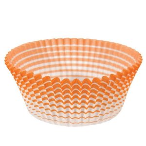 Cápsula para quequitos de 1.94 pulgadas x1.25 pulgadas naranja 200 und Ateco