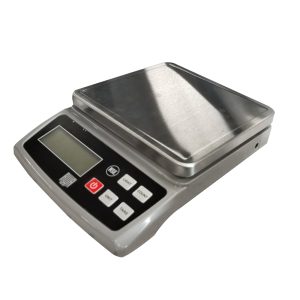 Báscula electrónica con plato de acero inoxidable y adaptador 10 kg 110V |RWA