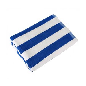 Paño plus de playa de rayas color azul de 542gsm 80x150cm Hotel Deluxe
